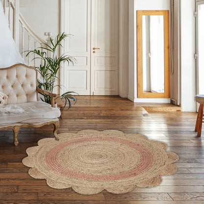 Rosette Reverie Rug, 3ft - Duo Hue Flourish