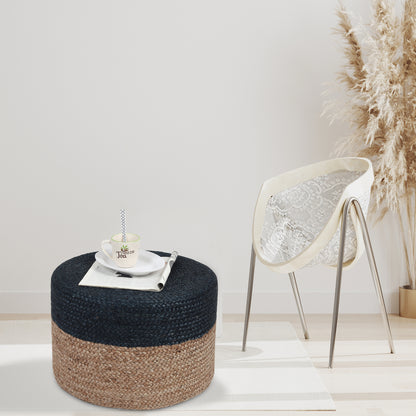 Celestial Charcoal Pouf , 13"x19"