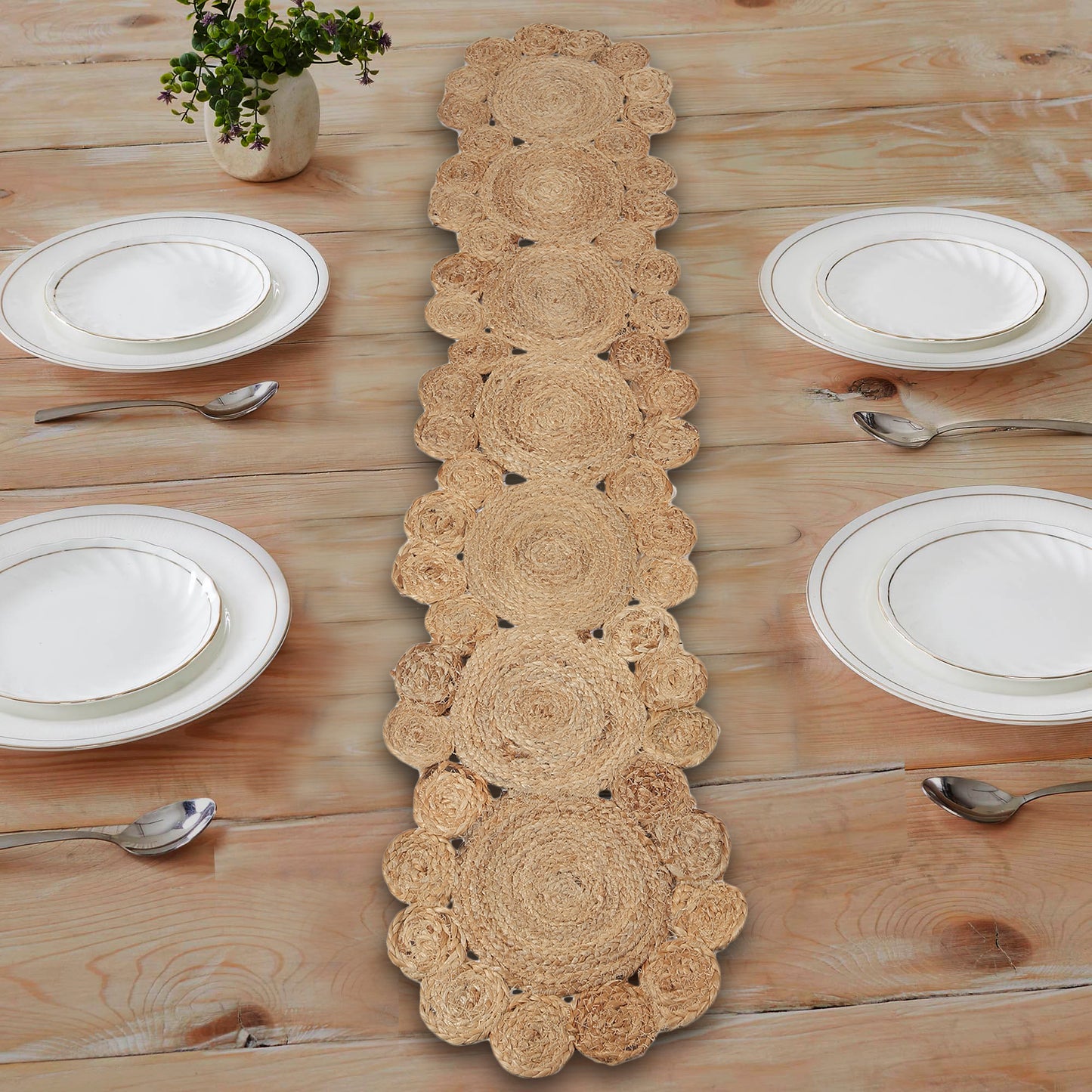 Organic Opulence Table Runner, 60”x14” - Nature's Nectar