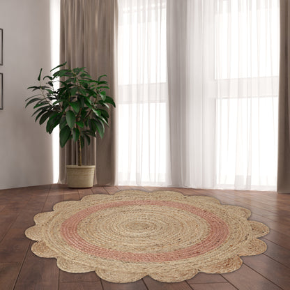 Rosette Reverie Rug, 3ft - Duo Hue Flourish