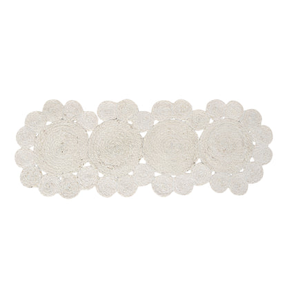 Celestial Lace Table Runner, 37"x14" - Cloud Serenade