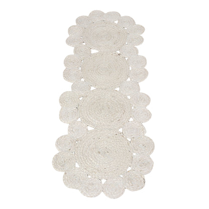 Celestial Lace Table Runner, 37"x14" - Cloud Serenade