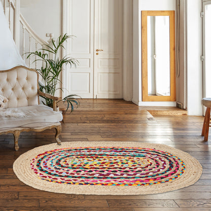 Spectrum Swathe Rug, 3ft x 2ft - Braid of Brights