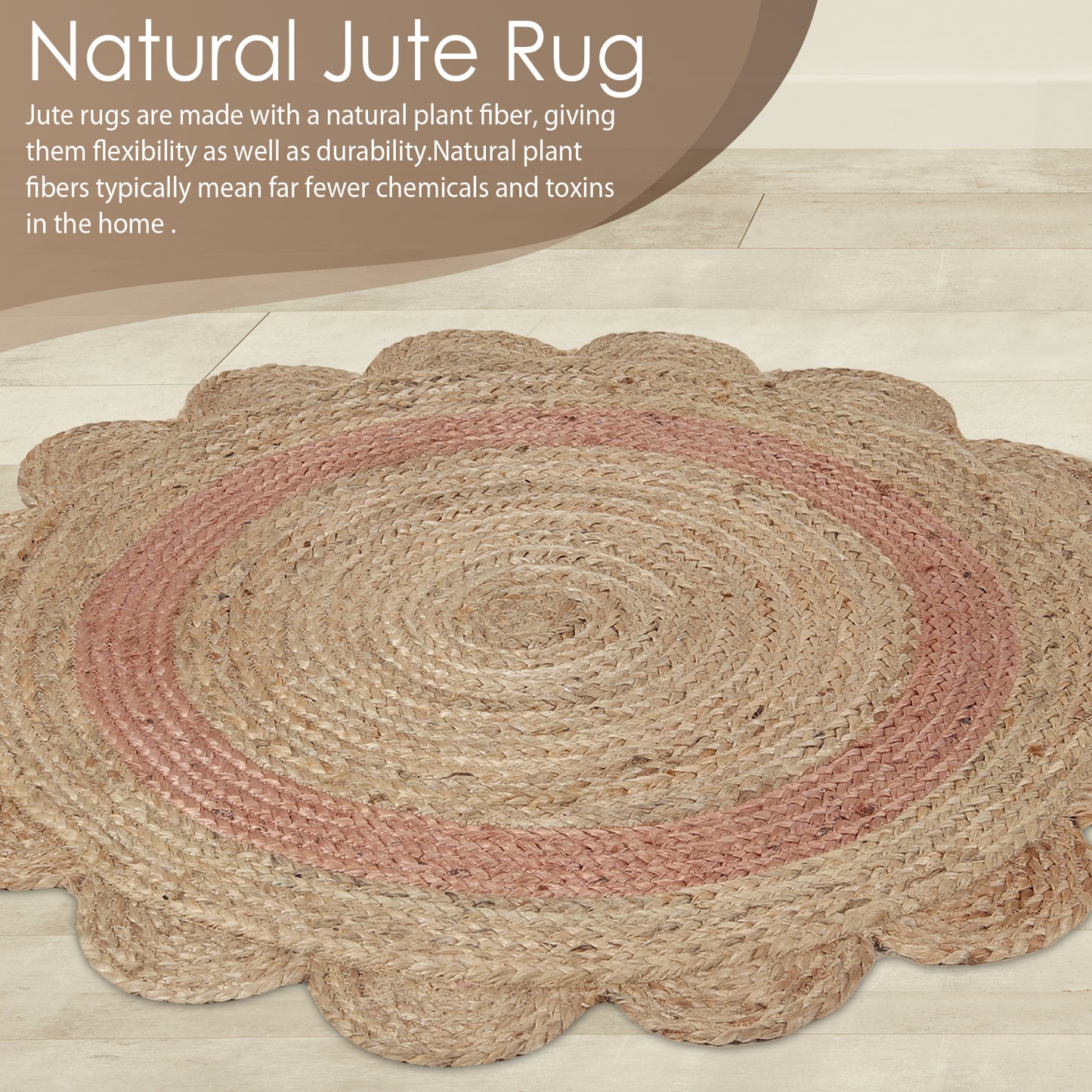 Rosette Reverie Rug, 3ft - Duo Hue Flourish